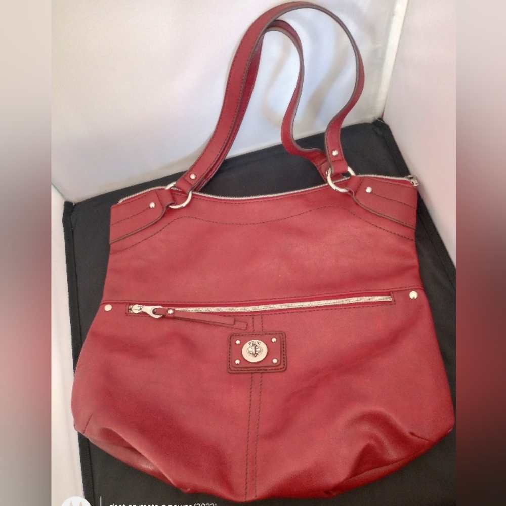 Reddish-Brown Relic Purse Handbag Vegan Leather